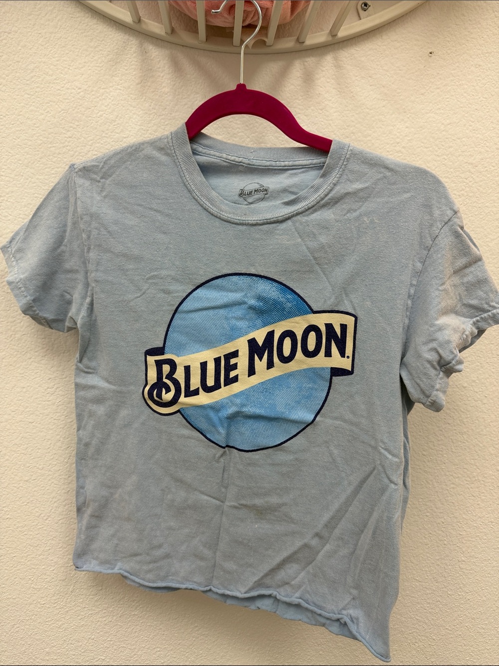 Womens Light Blue Graphic Tee